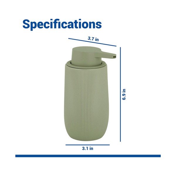 Dozator de săpun lichid verde din plastic 400 ml Fablo – Wenko-image-4
