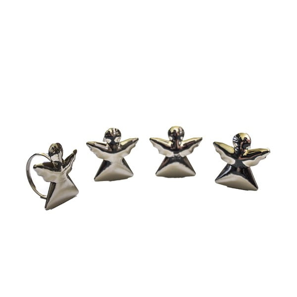 Set de inele pentru șervețele 4 buc. din metal Angel – Dakls