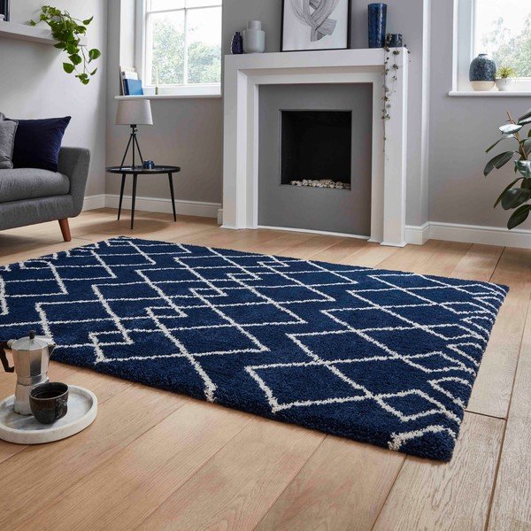 Covor albastru închis 120x170 cm Royal Nomadic – Think Rugs-image-2