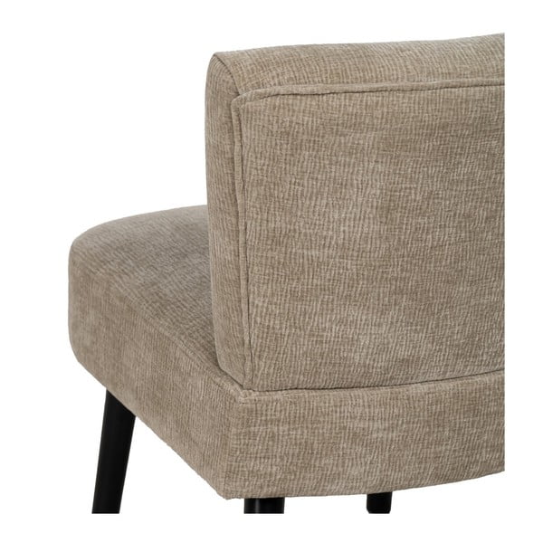 Fotoliu bej cu tapițerie din chenille – Ixia-image-4