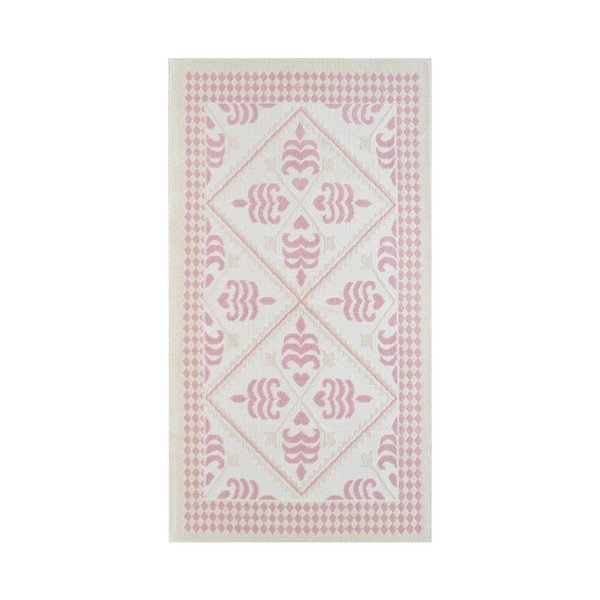 Covor rezistent Vitaus Cillo Pudra, 100 x 300 cm, roz-image-1