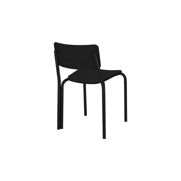 Scaun de dining negru stivuibil Kei – noo.ma-image-3