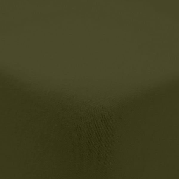 Cearceaf kaki din flanelă cu elastic 135x190 cm Brushed – Catherine Lansfield-image-2