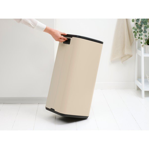Coș de gunoi bej cu senzori de atingere din oțel 30 l Bo Touch – Brabantia-image-2