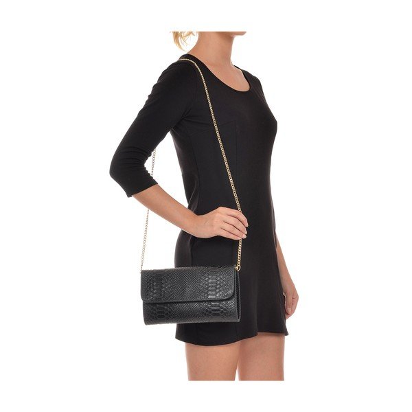 Geantă din piele Isabella Rhea Carol, negru-image-4