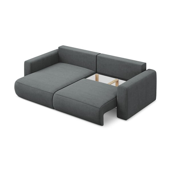 Colțar gri închis extensibil/cu spațiu de depozitare (cu colț pe partea stângă/cu șezlong) Kapua – Makamii-image-3