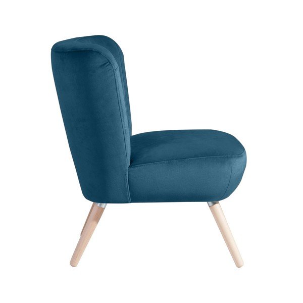 Fotoliu Max Winzer Neele Velvet, albastru-image-2