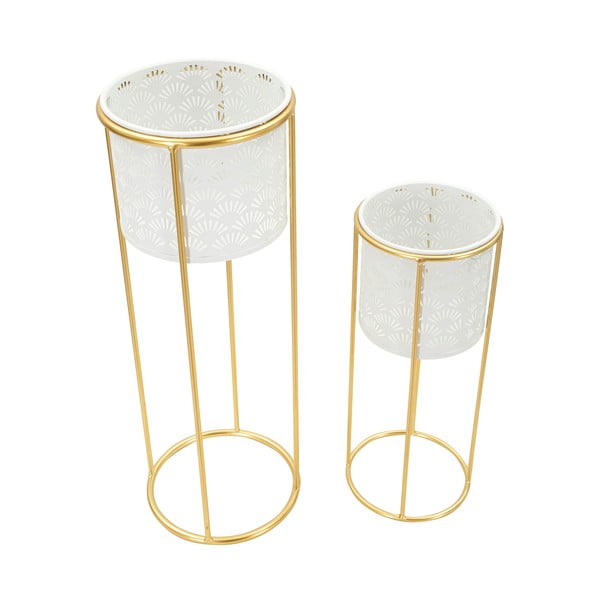 Suporturi pentru flori 2 buc. din metal ø 17 cm (înălțime 46 cm) Whity – Mauro Ferretti-image-2