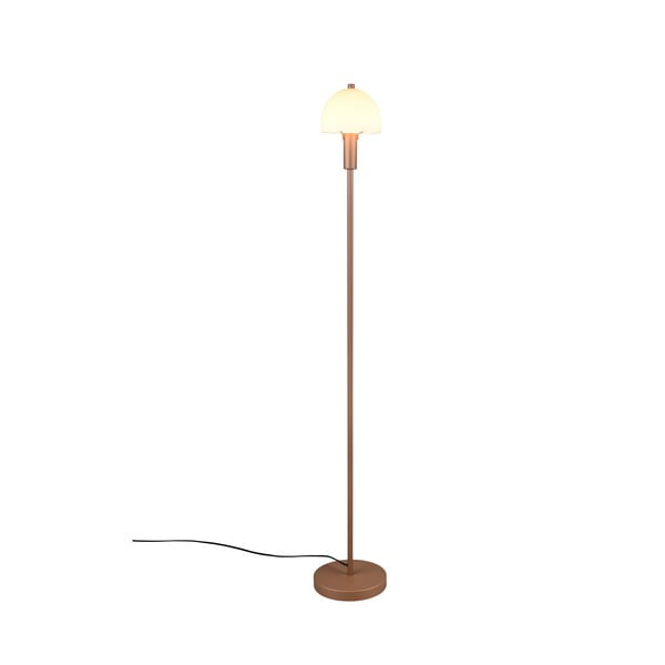 Lampadar în culoarea bronz cu abajur din sticlă (înălțime 120 cm) Glenn – Trio-image-3