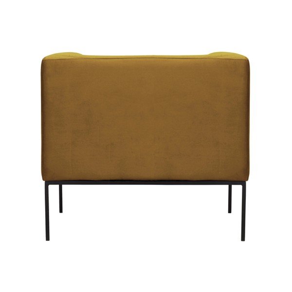 Fotoliu din catifea Windsor & Co Sofas Neptune, galben-image-4