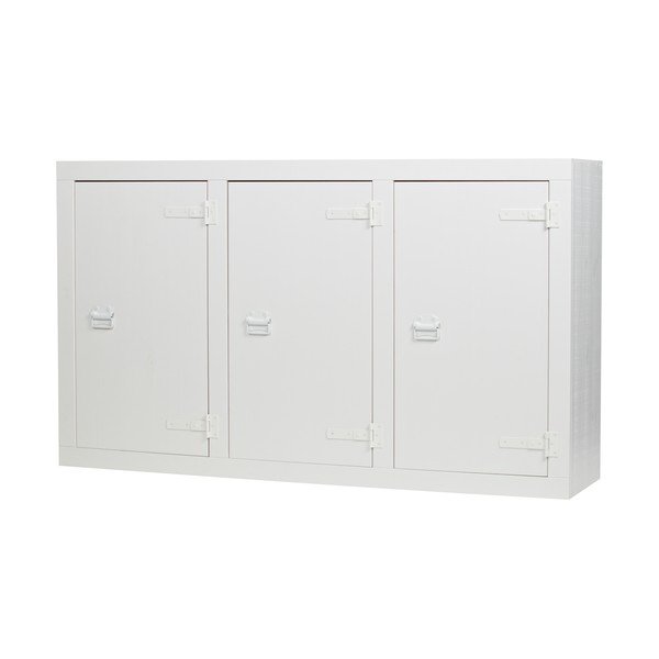 Comodă cu sertare din lemn de pin vtwonen Bunk, alb-image-1