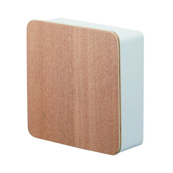 Dulap pentru chei cu ușă din placaj Yamazaki Rin, alb-image-2