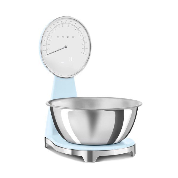 Cântar de bucătărie albastru deschis din plastic digital – SMEG-image-2