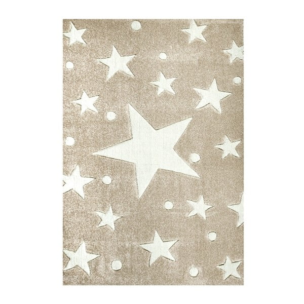 Covor pentru copii Happy Rugs Stars, 120 x 180 cm, bej