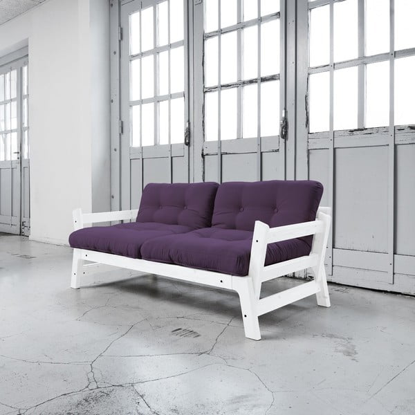 Canapea extensibilă Karup Step White/Purple