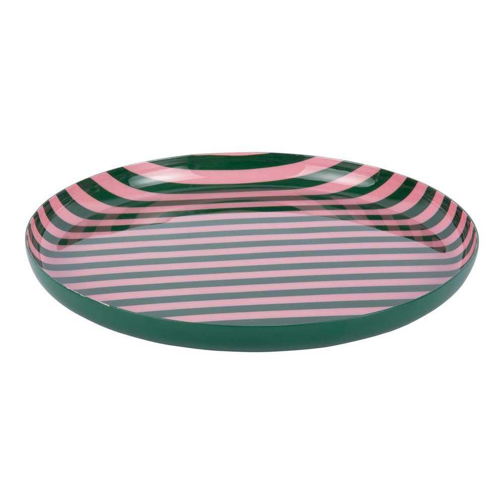 Farfurie verde/roz-deschis din fier ø 22 cm Animado – PT LIVING