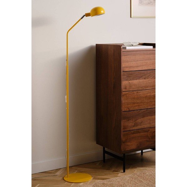 Lampadar galben cu structură flexibilă din metal (înălțime 146 cm) Lincon – Jotex-image-2