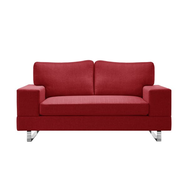 Canapea cu 2 locuri Corinne Cobson Dahlia, roșu