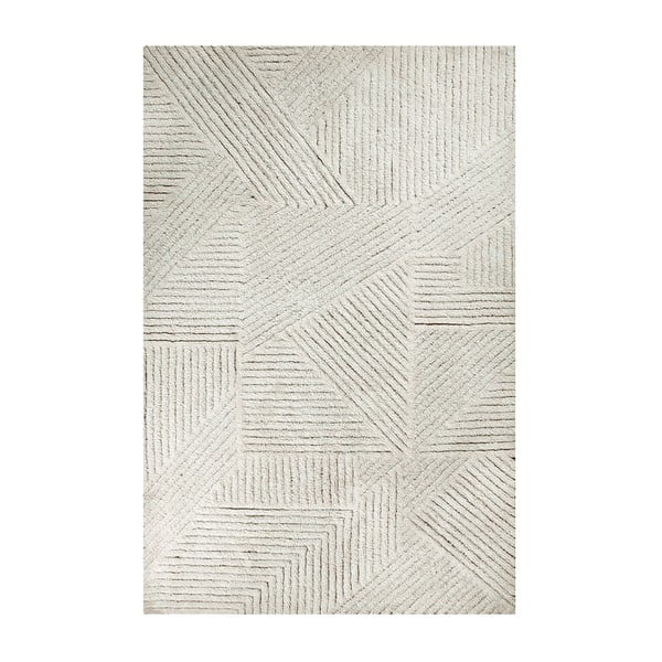 Covor crem lavabil/țesut manual din lână 170x240 cm Almond Valley – Lorena Canals