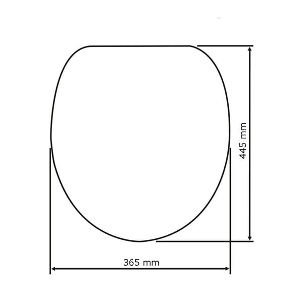 Capac WC cu închidere lentă Wenko Sabbia, 44,5 x 37,5 cm-image-2
