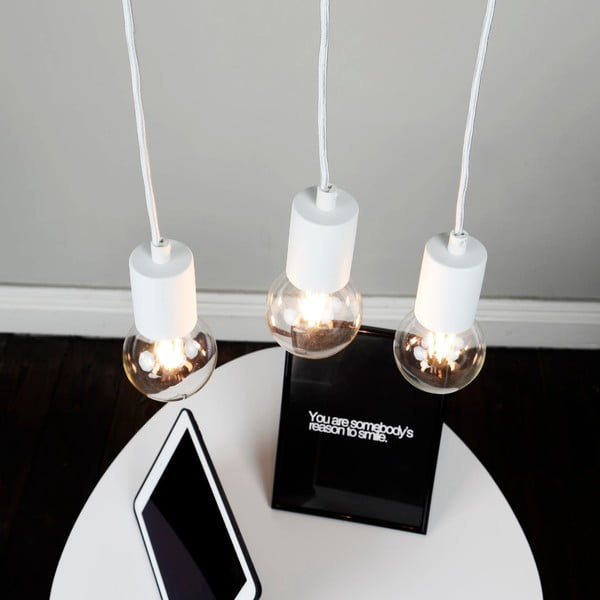 Lustrăcu 3 cabluri Sotto Luce Cero Basic, alb-image-2