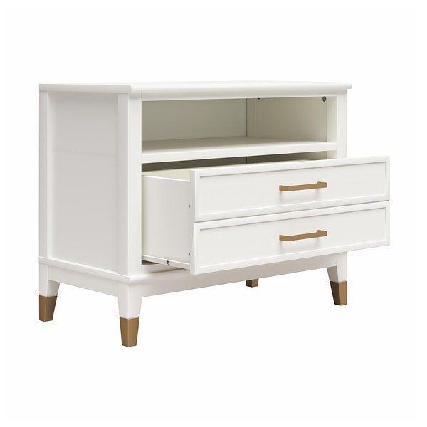 Noptieră albă Westerleigh – CosmoLiving by Cosmopolitan-image-2