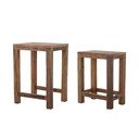 Măsuțe auxiliare 2 buc. din lemn reciclat 40x36 cm Galen – Bloomingville