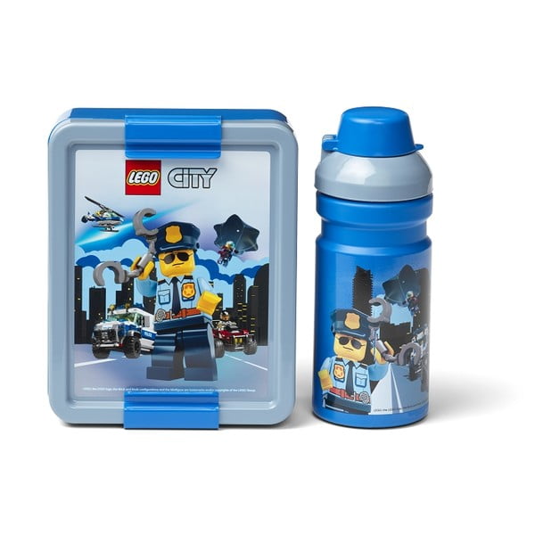 Set de sticlă de apă și cutie de gustări LEGO® City