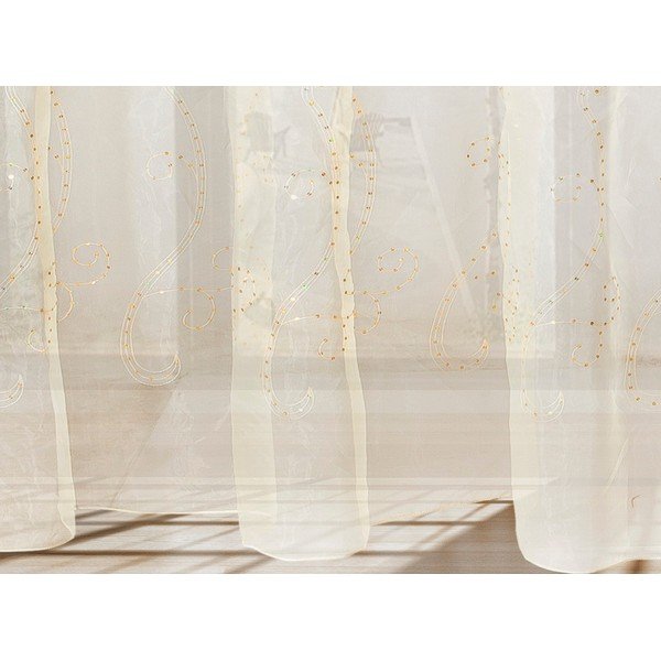 Perdea Marvella Tulle Kahve, 2,6 m-image-1