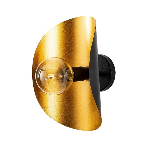 Aplică de perete neagră/aurie Sivani – Opviq lights