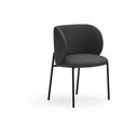 Set de scaune de sufragerie negru 2 buc. tapițat Mogi – Teulat