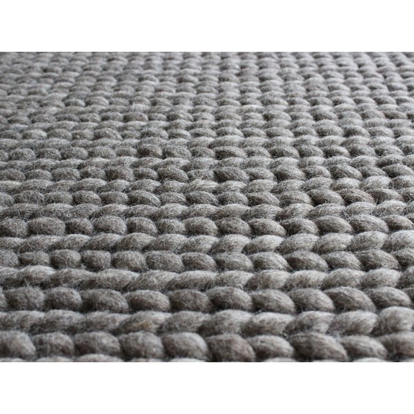Covor țesut din lână Wooldot Braided Rugs, 170 x 240 cm, maro nucă-image-2