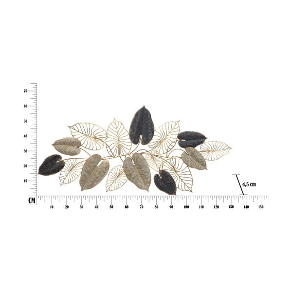 Decorațiune suspendată metalică Mauro Ferretti Century -A-, 131 x 61 cm, motive frunze-image-2