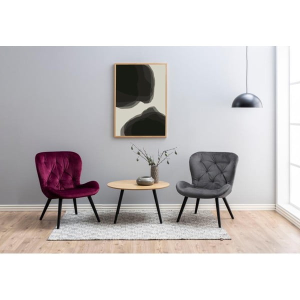 Măsuță de cafea din furnir de frasin Actona Stafford, ⌀ 80 cm-image-3