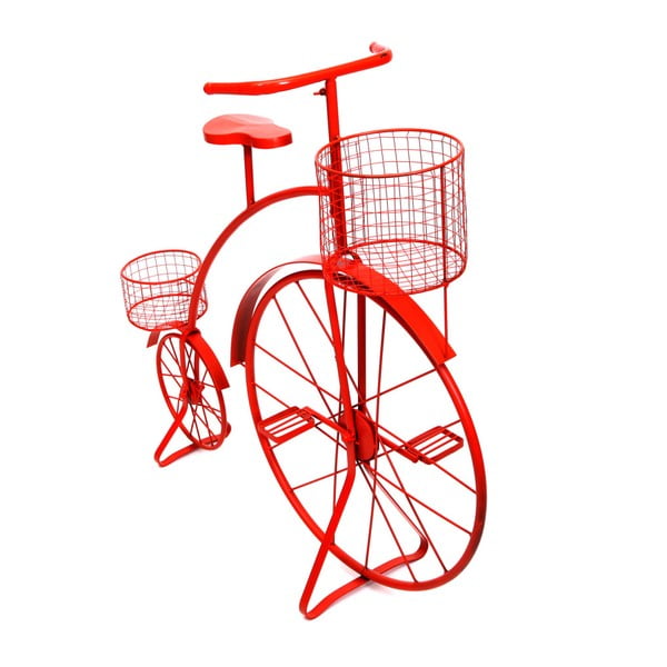 Suport pentru ghivece Soho And Deco Bicycle, roșu