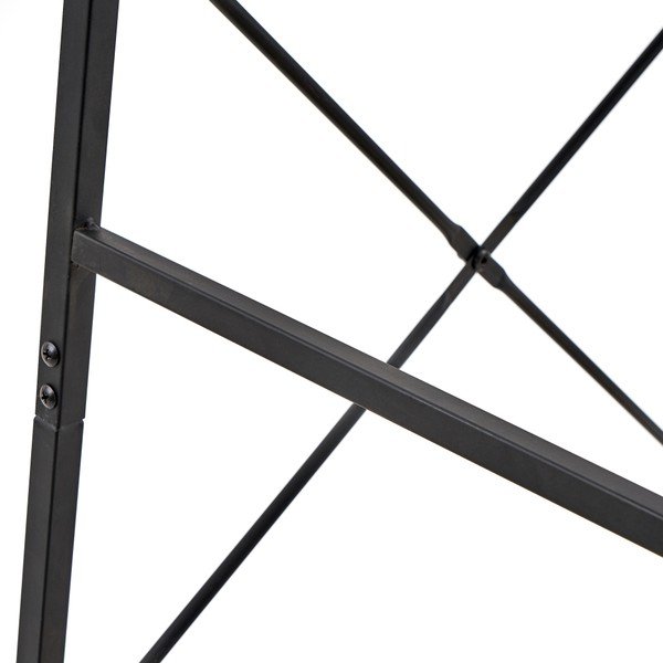 Dulap deschis negru natural din stejar 90x165 cm - Casa Selección-image-3