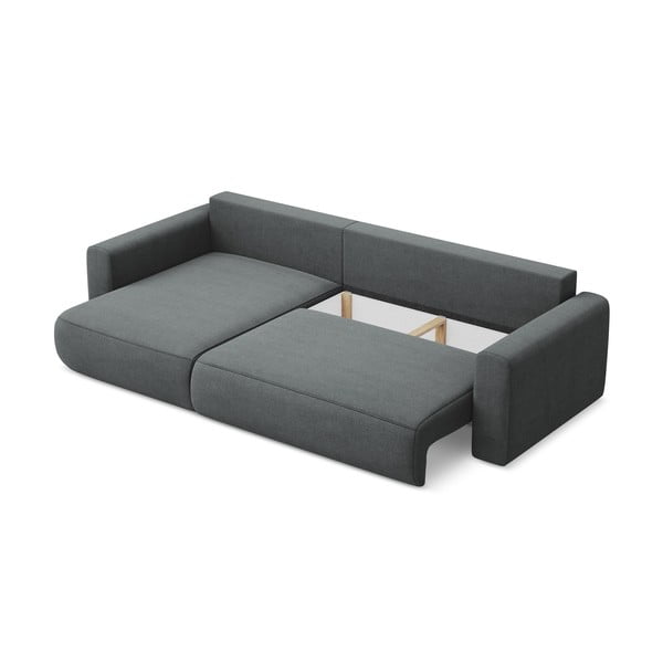 Colțar gri închis extensibil/cu spațiu de depozitare (cu colț pe partea stângă/cu șezlong) Kapua – Makamii-image-3