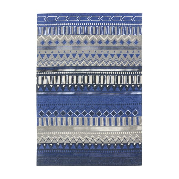 Covor Asiatic Carpets Tribal Mix, 120 x 170 cm, albastru-gri