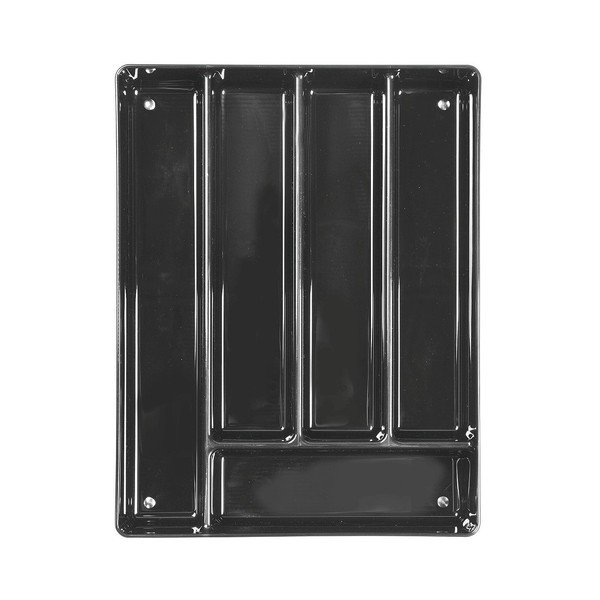 Suport tacâmuri iDesign Linus, 27 x 35 cm, negru-image-3