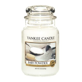 Lumânare parfumată Yankee Candle Baby Powder, timp de ardere 110 h