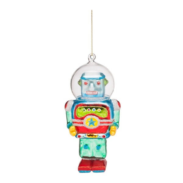 Decorațiune de Crăciun din sticlă Butlers Robot
