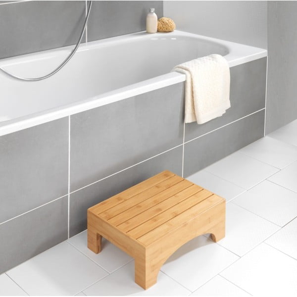 Taburet / treaptă din bambus pentru baie Wenko Bamboo-image-1