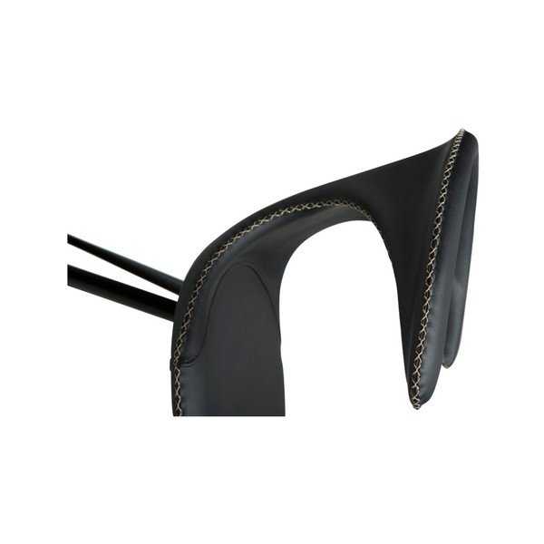 Scaun din piele DAN-FORM Denmark Flair, negru-image-1