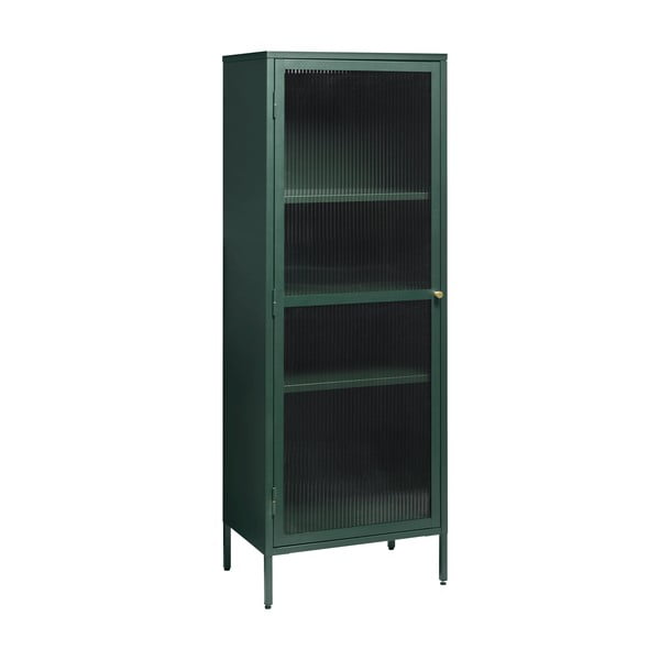 Vitrină din metal Unique Furniture Bronco, înălțime 160 cm, verde-image-2