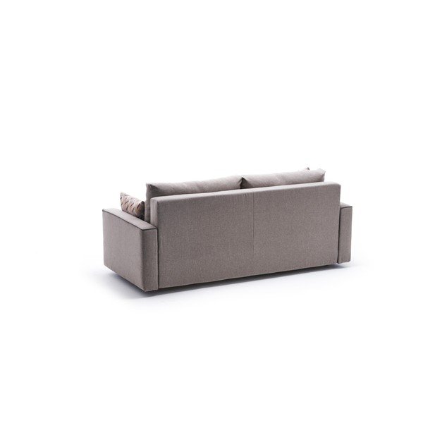 Canapea maro deschis extensibilă 215 cm Ece – Artie-image-2