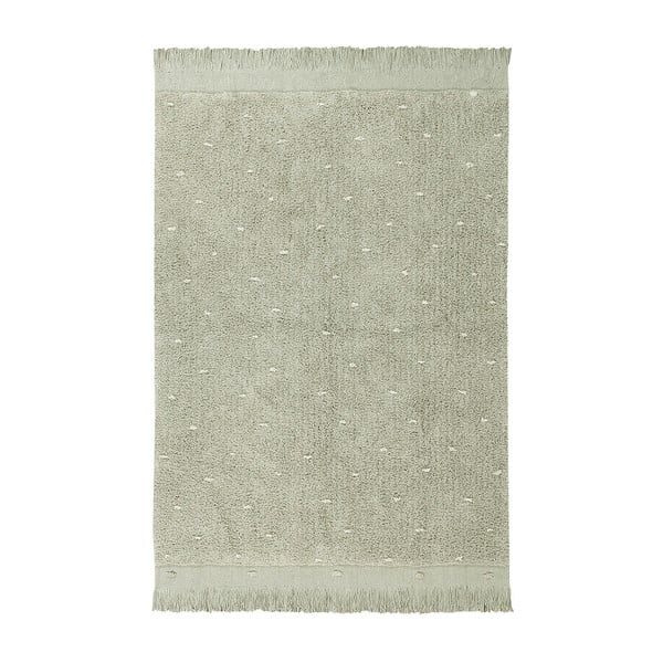 Covor verde deschis lavabil/țesut manual din bumbac 140x200 cm Woods Symphony Olive – Lorena Canals