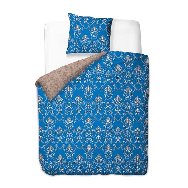 Lenjerie de pat din microfibră pentru pat de 1 persoană DecoKing Chandelier, 135 x 200 cm, albastru