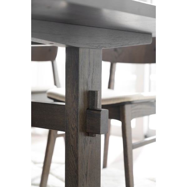 Masă de dining extensibilă cu blat cu aspect de lemn de stejar 240x95 cm Westville - Rowico-image-4