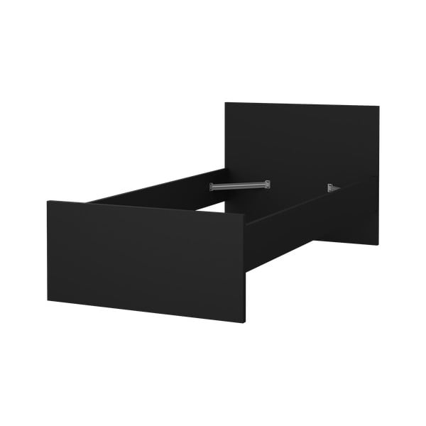 Pat negru 90x190 cm Naia – Tvilum-image-3