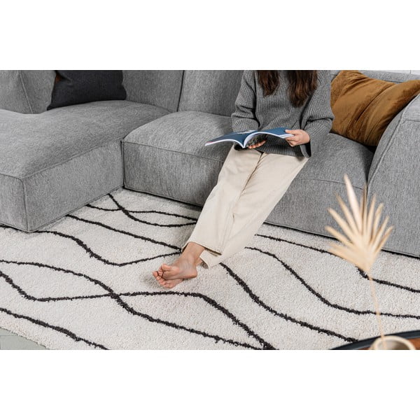 Covor alb/negru 160x230 cm Routa – Universal-image-3